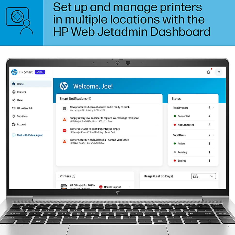 HP OfficeJet Pro 9110b Wireless Printer with 3 Months of Free Instant Ink with HP+ (5A0S1A)