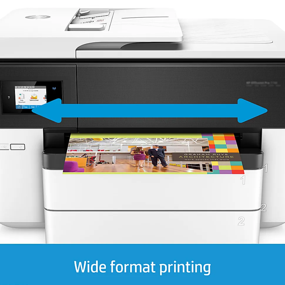 HP OfficeJet Pro 7740 Wide-Format Wireless Inkjet All-In-One Color Printer