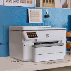 HP OfficeJet Pro 9730 Wide Format Wireless All-in-One Color Inkjet Printer, Print, scan, copy, fax, ADF, Duplex print/scan, 3 months free Instant Ink