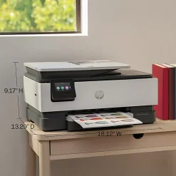 HP OfficeJet Pro 8139 Wireless All-in-One Color Inkjet Printer, print, scan, copy, fax, ADF, Duplex printing, 1 year of free Instant Ink, AI-Capable