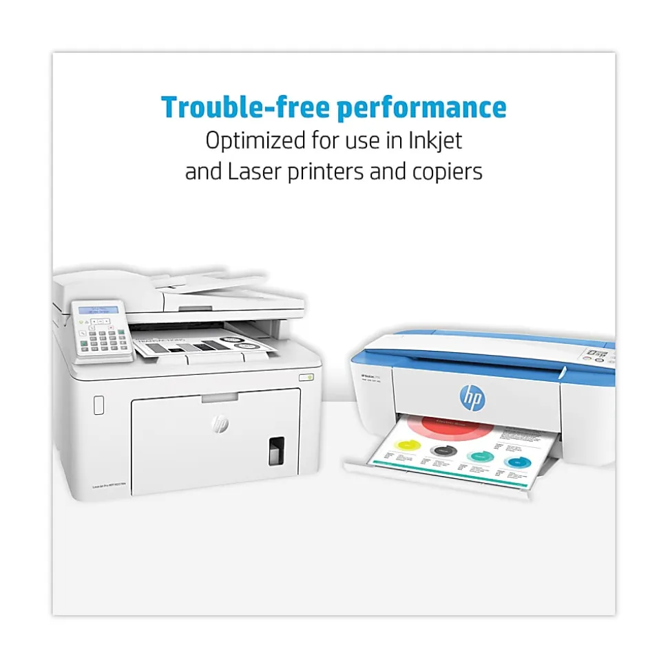 HP Papers Office20™, 92 Bright, 20 lb Bond Weight, 8.5 x 11, White, 500 Sheets/Ream, 10 Reams/Carton