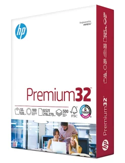 HP Premium32 Laser Paper, 1 Ream, Smooth, White, Letter Size (8 1/2