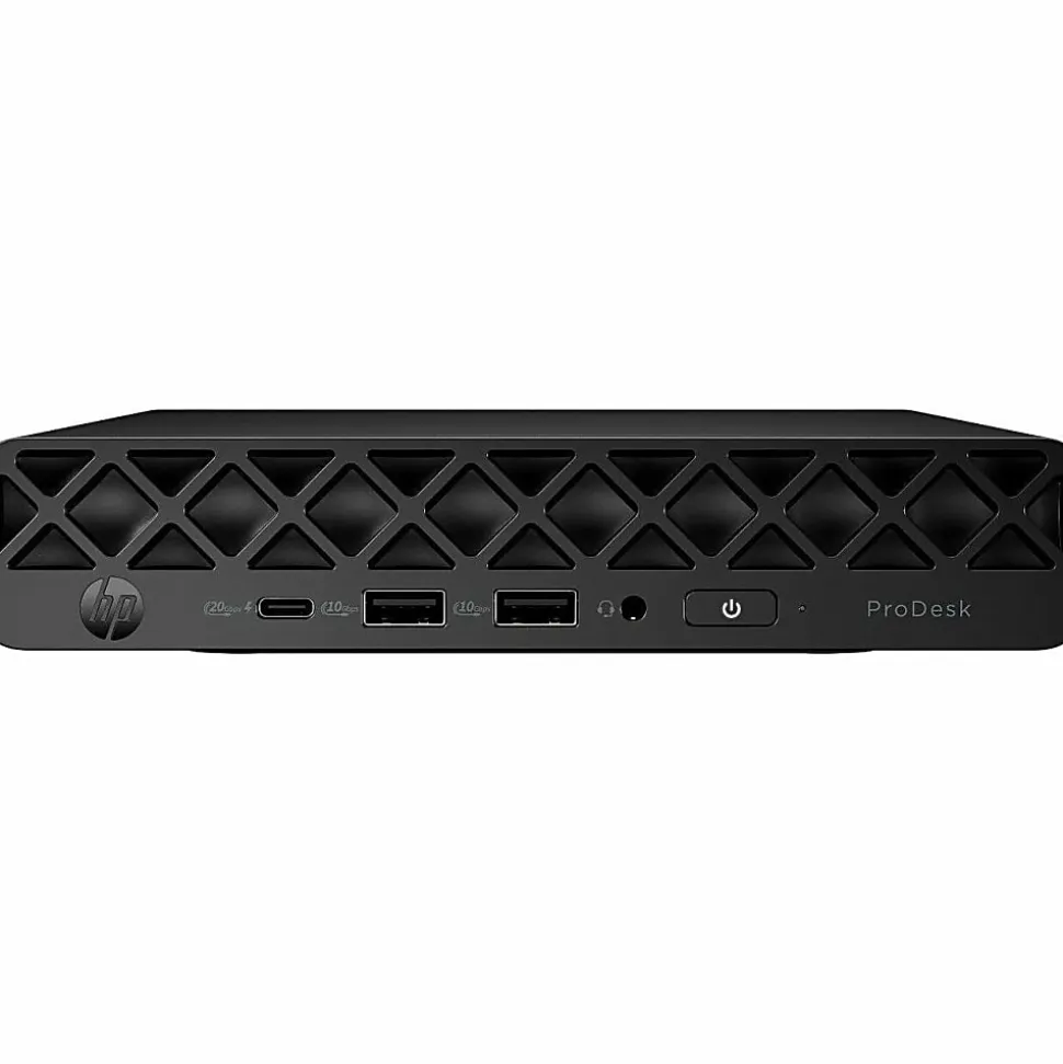 HP ProDesk 4 G1i Mini PC, Intel Core Ultra 7 265T, vPro Technology, 16 GB, 256 GB PCI Express NVMe SSD, Jack Black, D32LXUTABA