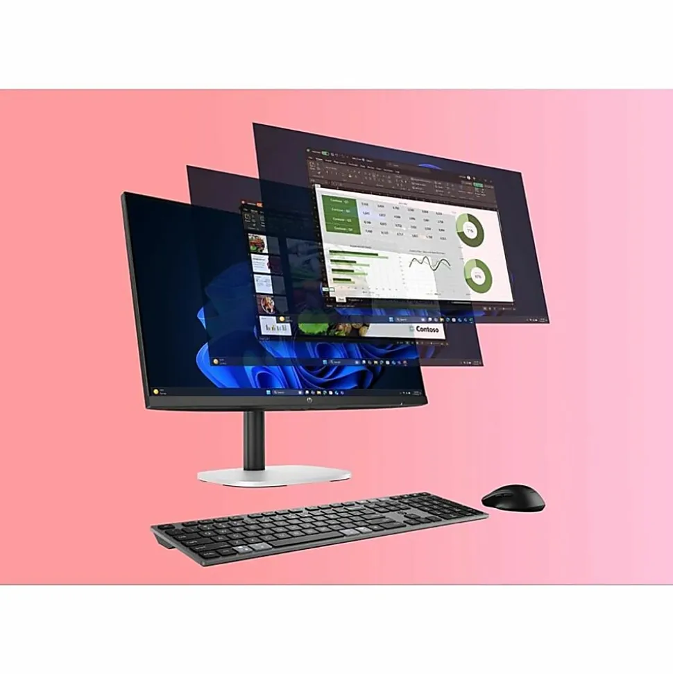 HP ProStudio 4 AiO G1i All-in-One Computer, Intel Core Ultra 7 265, vPro Technology, 16 GB, 23.8" Full HD, Windows 11 Pro, C72S2UTABA