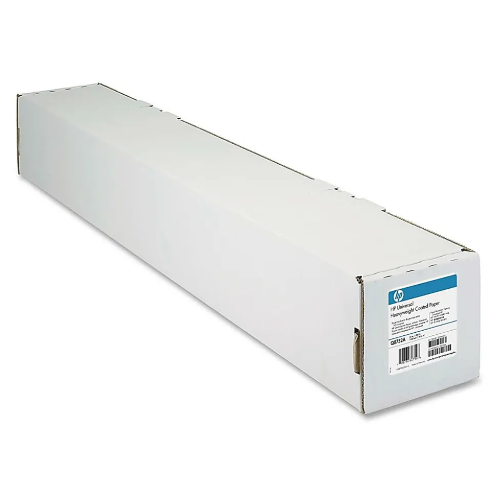 HP Q1413B Universal Heavyweight Coated Wide Format Roll, 36" x 100', 32 Lb