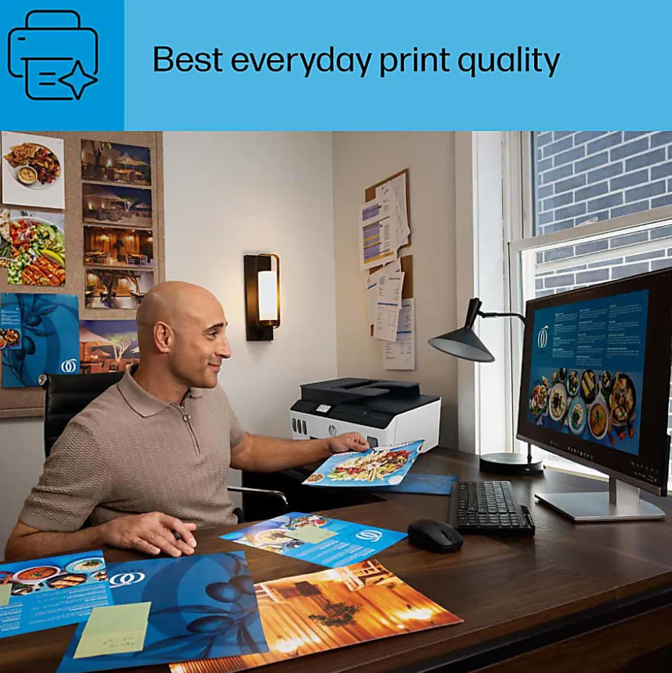HP Smart Tank Plus 651 Wireless Cartridge-free All-in-One Ink Tank Printer with up to 3 years of ink included (7XV38A)