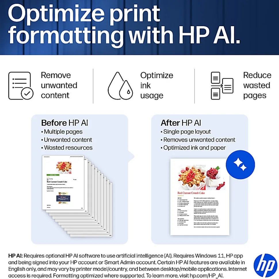 HP Smart Tank 7603 Wireless All-in-One Cartridge-free Ink Tank Printer with up to 3 years of ink included, AI-capable (9B5D1A)
