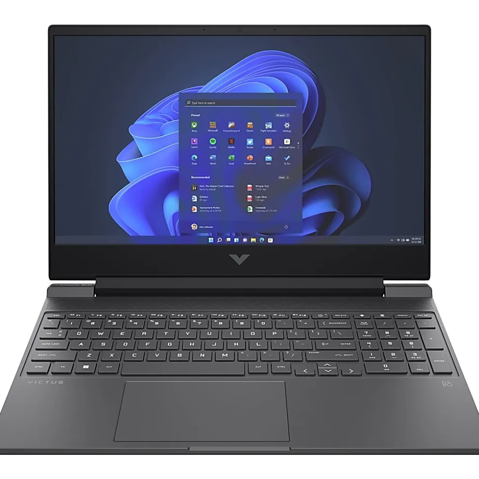 HP Victus Gaming Laptop, 15.6" Screen, AMD Ryzen 7, 16GB Memory, 512GB SSD, AMD Radeon™ RX 6500M Graphics (4 GB GDDR6 dedicated) 63U47UA#ABA
