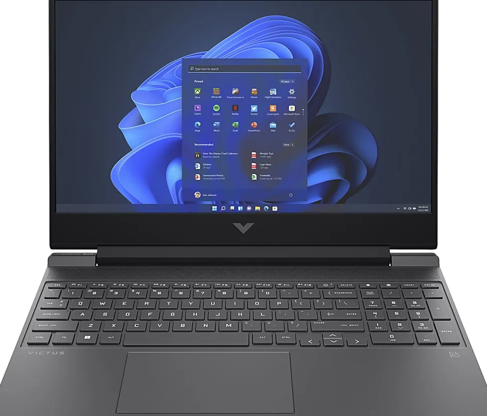 HP Victus Gaming Laptop, 15.6" Screen, AMD Ryzen 7, 16GB Memory, 512GB SSD, AMD Radeon™ RX 6500M Graphics (4 GB GDDR6 dedicated) 63U47UA#ABA