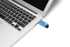 HP v150w USB 2.0 Flash Drive, 64GB, Blue
