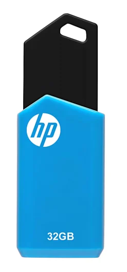 HP v150w USB 2.0 Flash Drive, 32GB, Blue