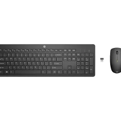 HP 235 Wireless Mouse and Keyboard Combo - USB Type A Wireless RF 2.40 GHz Keyboard - English (US) - USB Type A Wireless RF Mouse - 1Y4D0UTABA