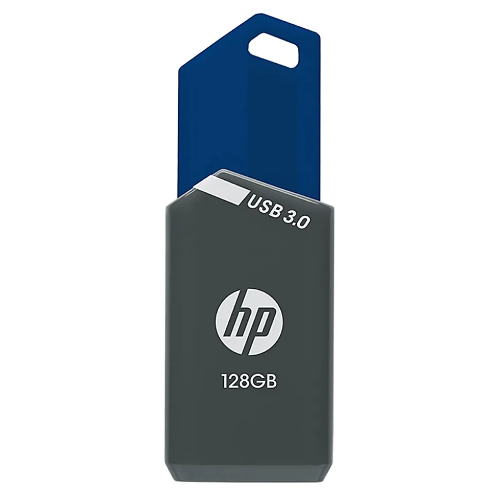 HP x900w USB 3.0 Flash Drive,128GB,Gray/Blue