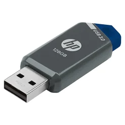 HP x900w USB 3.0 Flash Drive,128GB,Gray/Blue