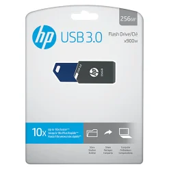 HP x900w USB 3.0 Flash Drive, 256GB,Gray/Blue