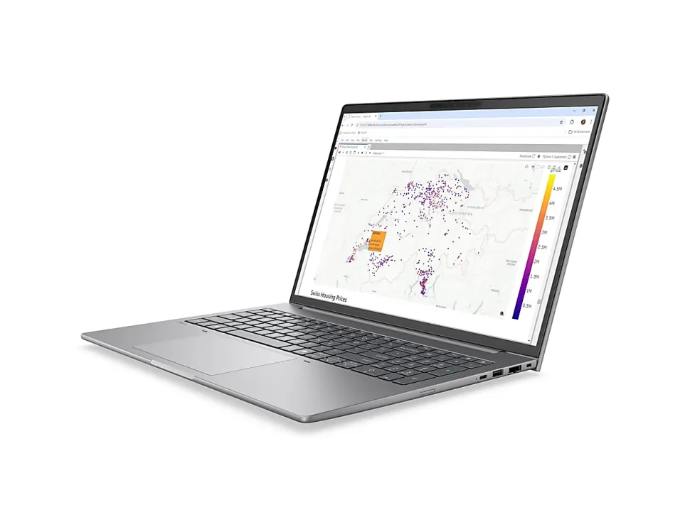 HP ZBook 8 G2i Mobile Workstation, AI Workstation, Copilot+ PC, AI PC, Intel Core Ultra 7, 356GHz, Win 11 Pro, 32GB, 512GB SSD, Meteor Silver Aluminum