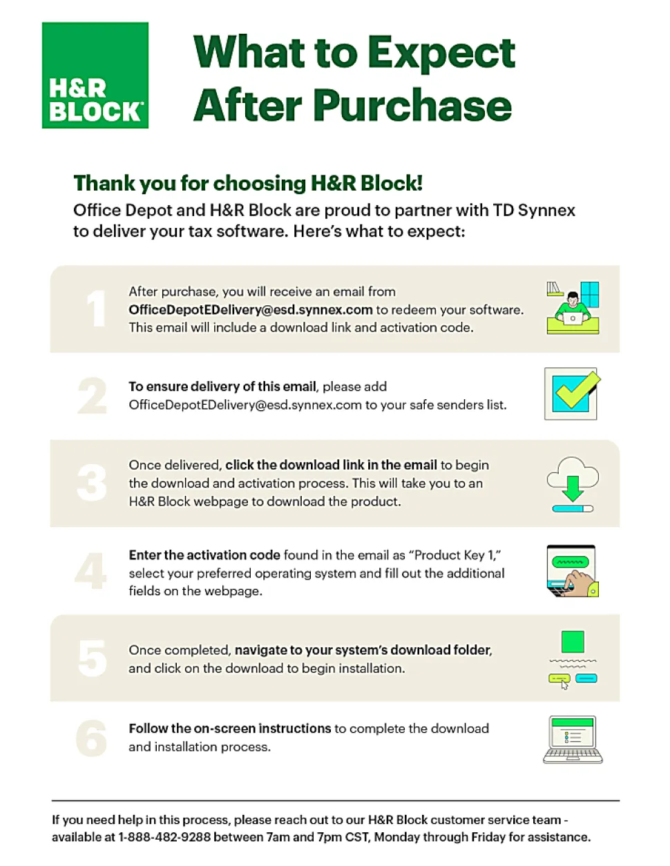H&R Block Premium Tax Software, 2025, Windows/Mac, Download