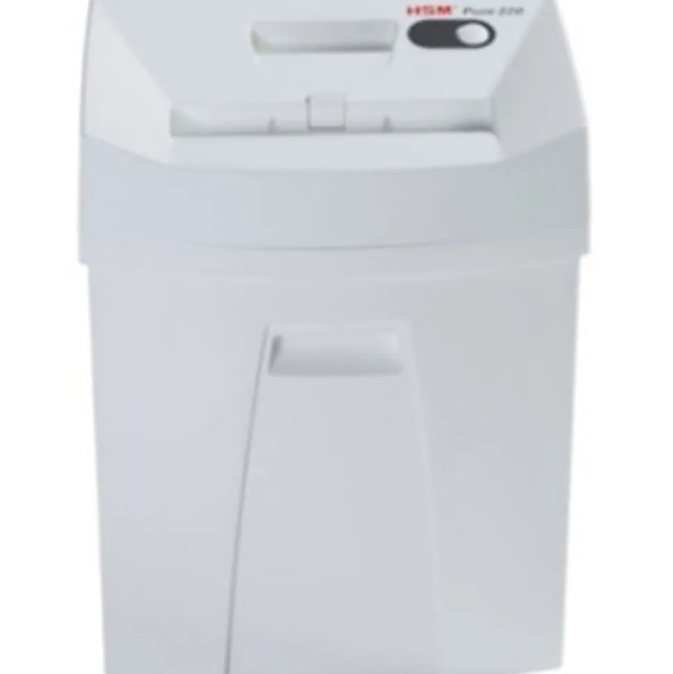HSM Pure 220 Strip-Cut Shredder - Strip Cut - 13-15 Per Pass - 5.3 gal Waste Capacity