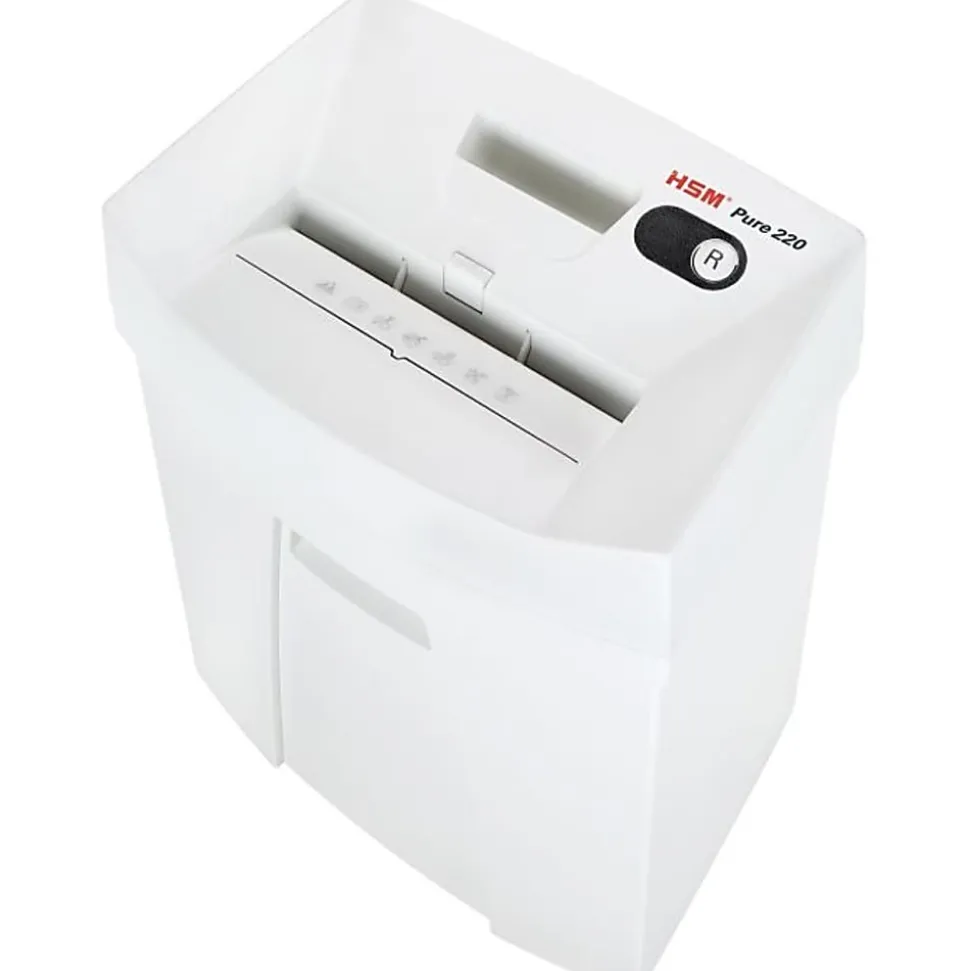 HSM Pure 220 Strip-Cut Shredder - Strip Cut - 13-15 Per Pass - 5.3 gal Waste Capacity