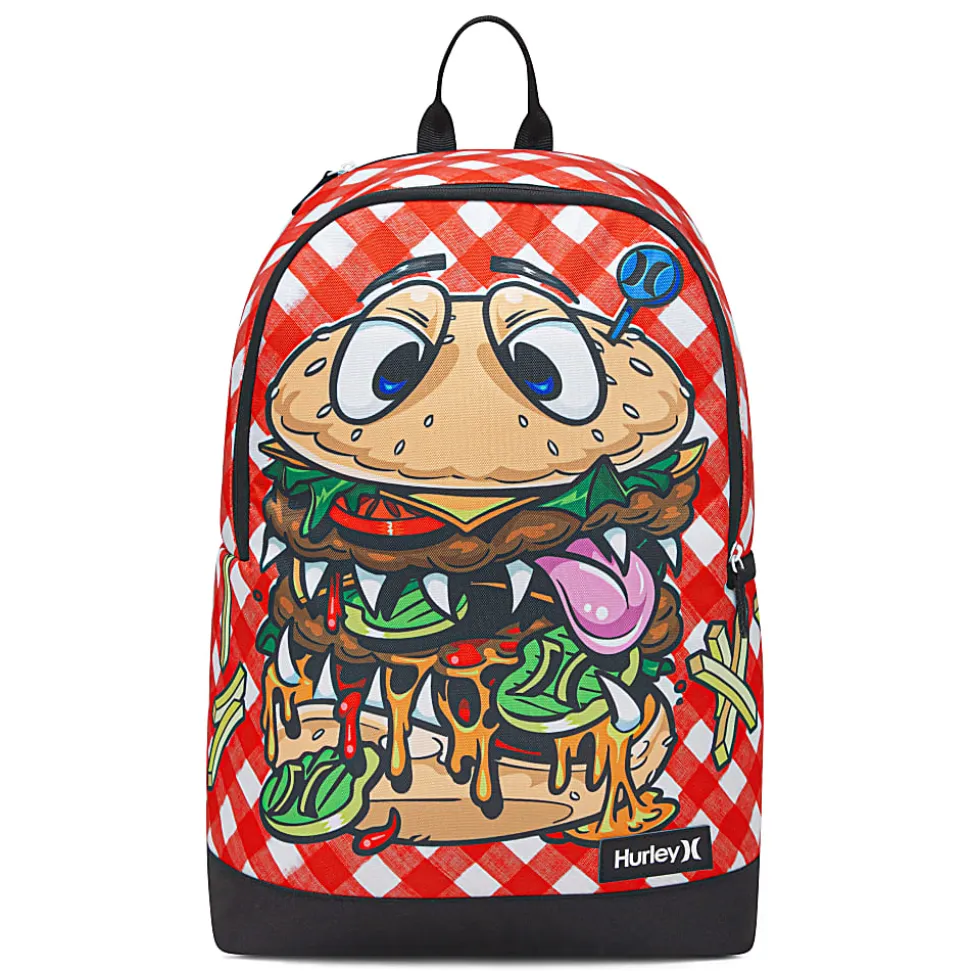 Hurley Backpack, Cartoon Burger, Total Qty 1