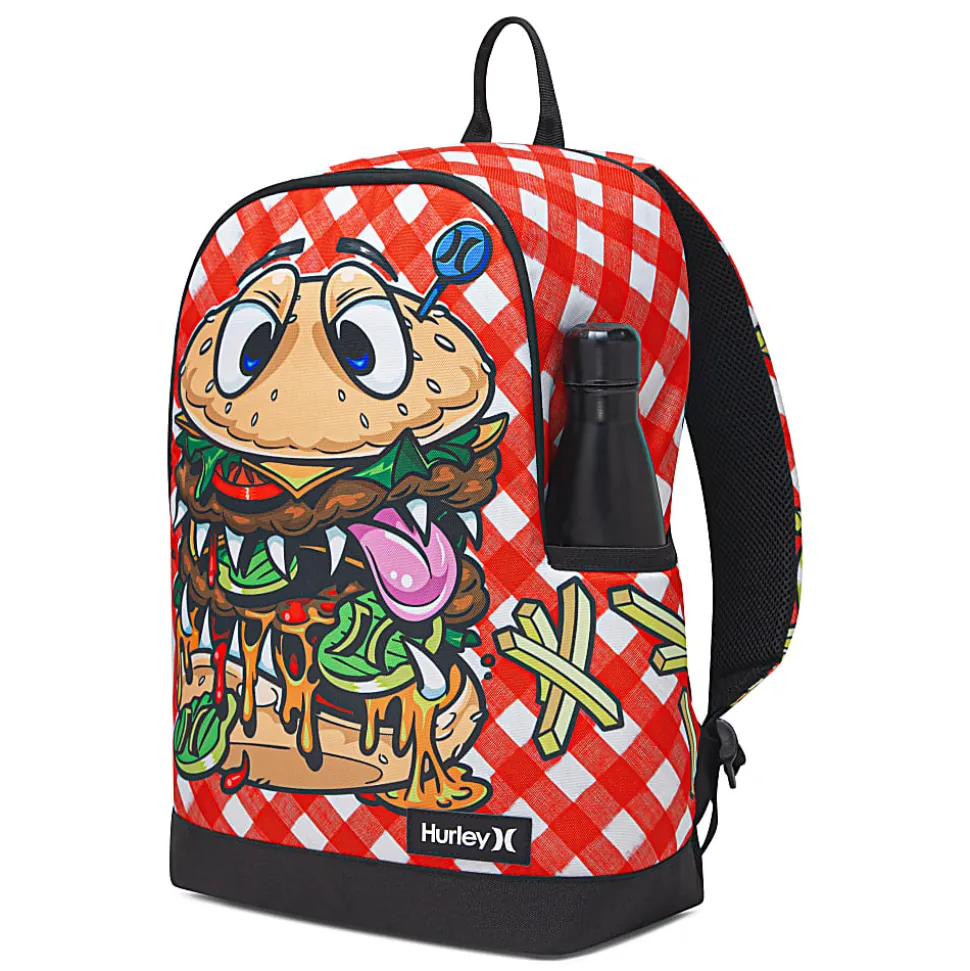 Hurley Backpack, Cartoon Burger, Total Qty 1