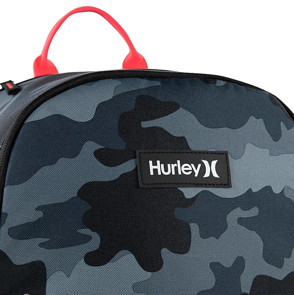 Hurley GFX Backpack With 12" Laptop Pocket, Dark Gray