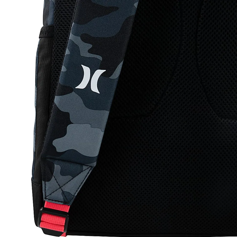 Hurley GFX Backpack With 12" Laptop Pocket, Dark Gray