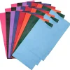 Hygloss Gusseted Flat Bottom Paper Bags, Size #6, Bright Assorted Colors, 28 Bags Per Pack, Set Of 3 Packs