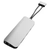 HyperDrive VIPER 10 in 2 USB C Hub, 5/8"H x 1 15/16"W x 5 11/16"D, Silver, HD392 SILVER