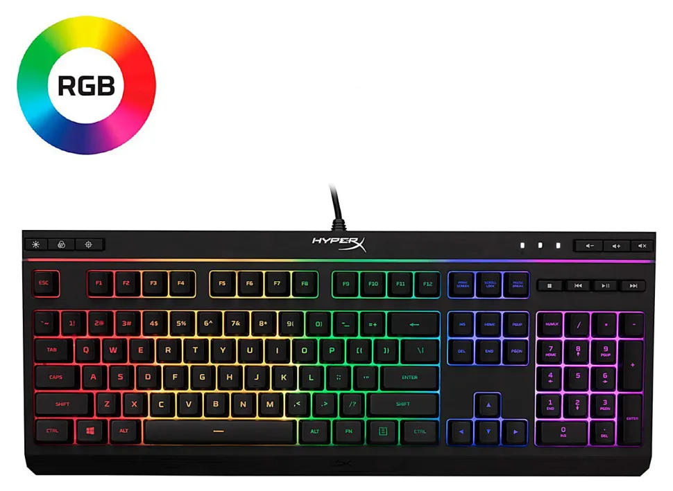 HyperX Alloy Core RGB Membrane Gaming Keyboard, HXKB5ME2US