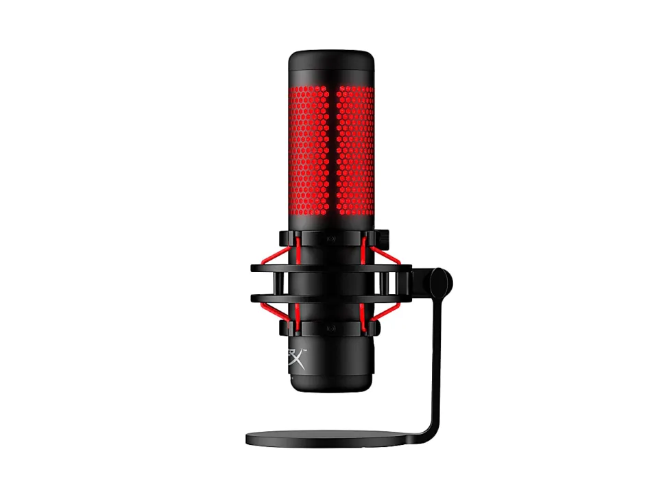 HyperX QuadCast USB Microphone, Red/Black, 4P5P6AA
