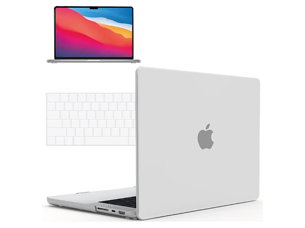 iBenzer Neon Party - Notebook shell case - 14" - clear - for Apple MacBook Pro (14.2 in)