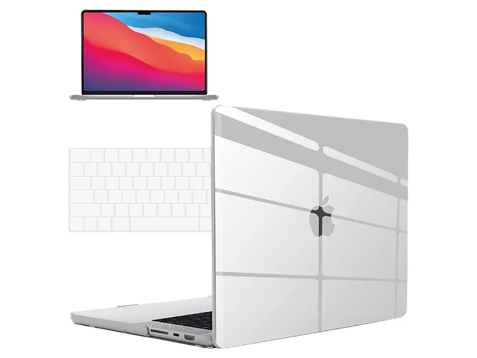 iBenzer Neon Party - Notebook shell case - 14" - crystal clear - for Apple MacBook Pro (14.2 in)