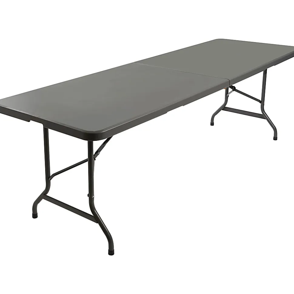Iceberg IndestrucTable TOO Bifold Table - For - Table TopRectangle Top - 60" Table Top x 30" Table Topx 2" Table Top Thickness - 65457
