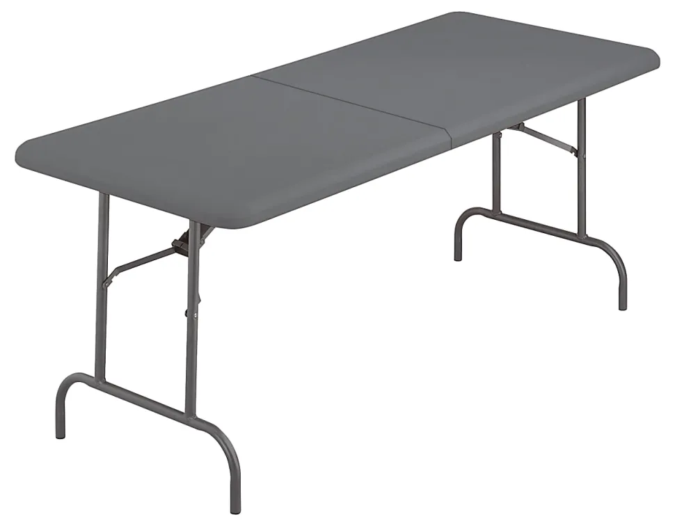 Iceberg IndestrucTable TOO Bifold Table - For - Table TopRectangle Top - 60" Table Top x 30" Table Topx 2" Table Top Thickness - 65457