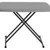 Iceberg IndestrucTable Too 1200 Series Personal Folding Table, Gray