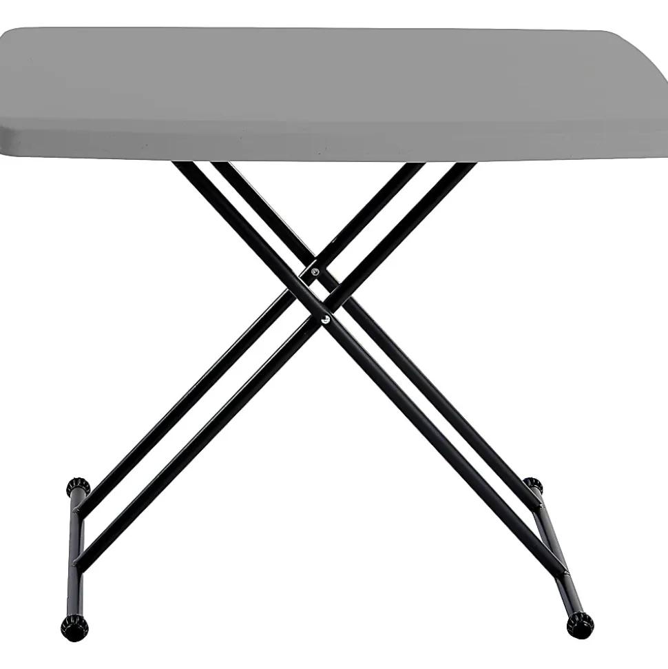 Iceberg IndestrucTable Too 1200 Series Personal Folding Table, Gray