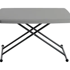Iceberg IndestrucTable Too 1200 Series Personal Folding Table, Gray
