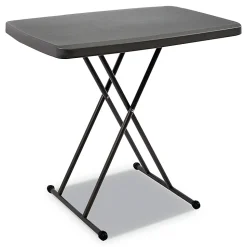 Iceberg IndestrucTable Too 1200 Series Personal Folding Table, Gray