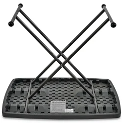 Iceberg IndestrucTable Too 1200 Series Personal Folding Table, Gray