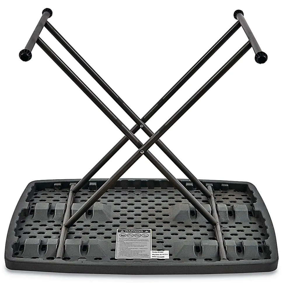 Iceberg IndestrucTable Too 1200 Series Personal Folding Table, Gray