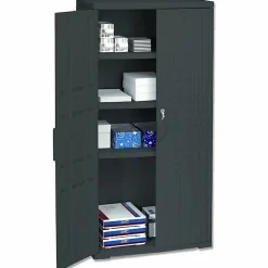Iceberg OfficeWorks⢠66" High Storage Cabinet, Black