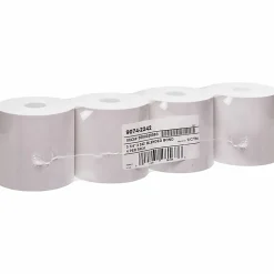 ICONEX 1-ply Blended Bond Paper POS Receipt Roll - 3 15/64" x 243 ft - White - 4 / Pack