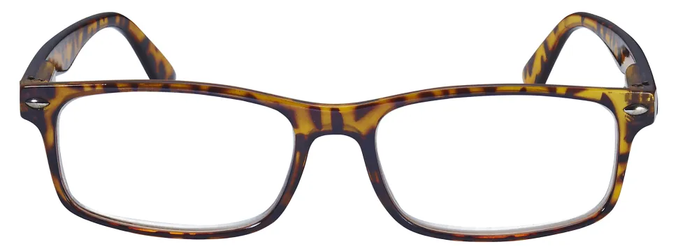 ICU Eyewear Men's Polycarbonate Reading Glasses, Black, 2.25x