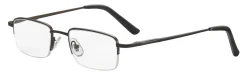 ICU Eyewear Men's Titanium Reading Glasses, Gunmetal, 2.25x