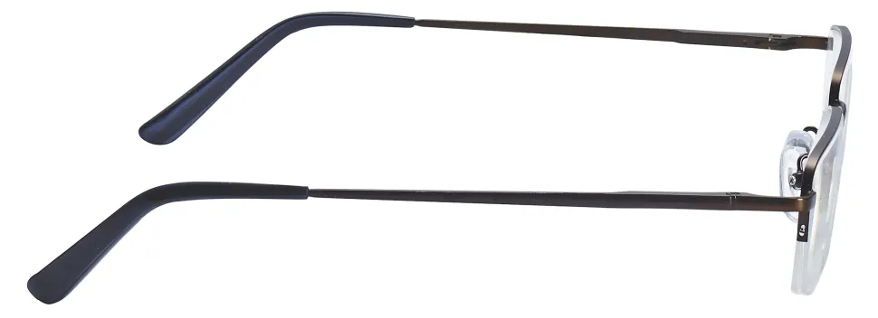 ICU Eyewear Men's Titanium Reading Glasses, Gunmetal, 2.25x
