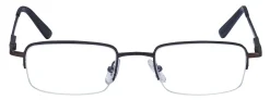 ICU Eyewear Men's Titanium Reading Glasses, Gunmetal, 2.25x