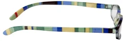 ICU Eyewear Women's Striped Reading Glasses, Multicolor, 1.75x