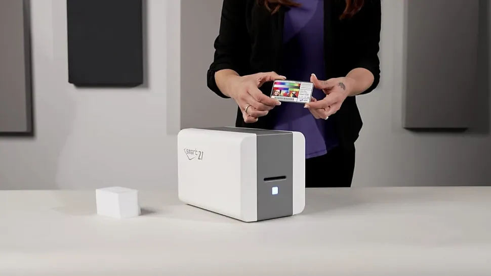 IDP SMART-21S Desktop Color ID Card Printer Kit