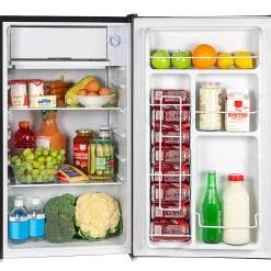Igloo 3.2 Cu. Ft. Mini Refrigerator With Freezer, Platinum